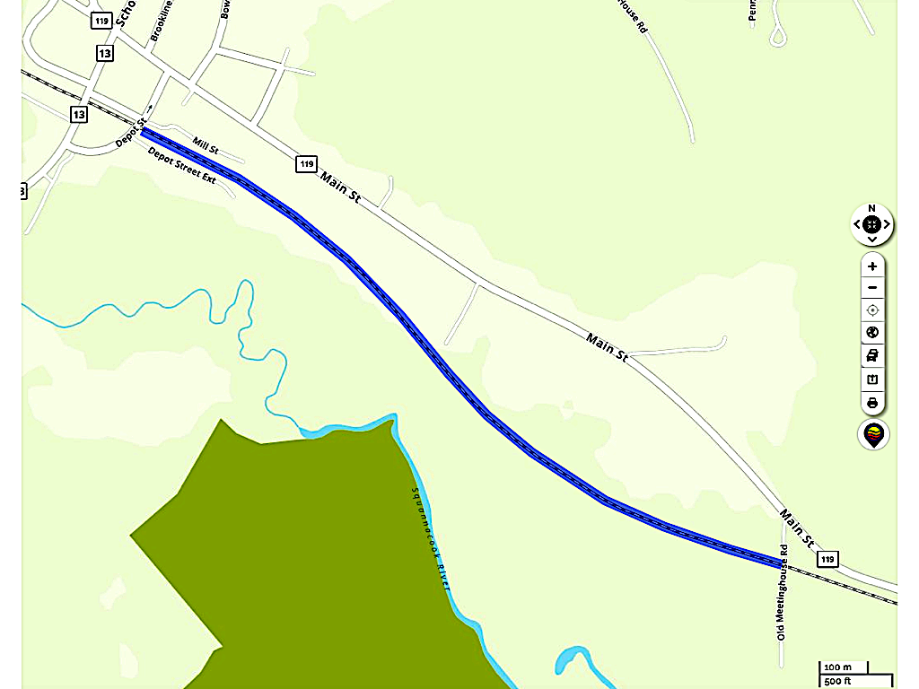 Map of stage 1 construction